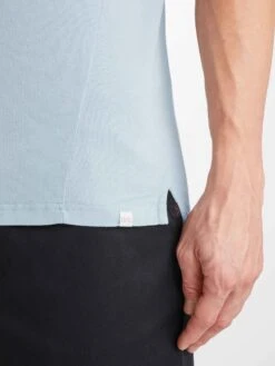 Men's Polo Shirt Ramsay 2 Pique Cotton Tencel Sky 15 Men's Polo Shirt Ramsay 2 Pique Cotton Tencel Sky -Derek Rose Shop 3155 RAMS002SKY 35291