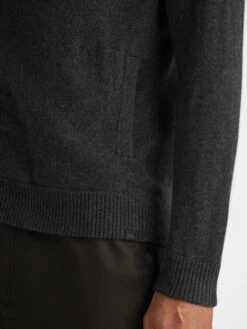 Men's Hoodie Finley Cashmere Charcoal -Derek Rose Shop 3158 FINL010CHA 3939