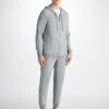 Men's Hoodie Finley Cashmere Silver 1 Men's Hoodie Finley Cashmere Silver -Derek Rose Shop 3158 FINL013SIL 35370