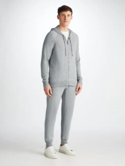 Men's Hoodie Finley Cashmere Silver
