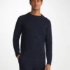Men's Sweater Finley Cashmere Navy -Derek Rose Shop 3159 FINL010NAV 2682
