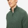 Men's Half-Zip Sweater Finley Cashmere Green