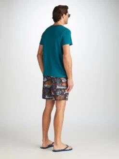 Men's T-Shirt Jordan Linen Teal -Derek Rose Shop 3163 JORD001TEA 2999