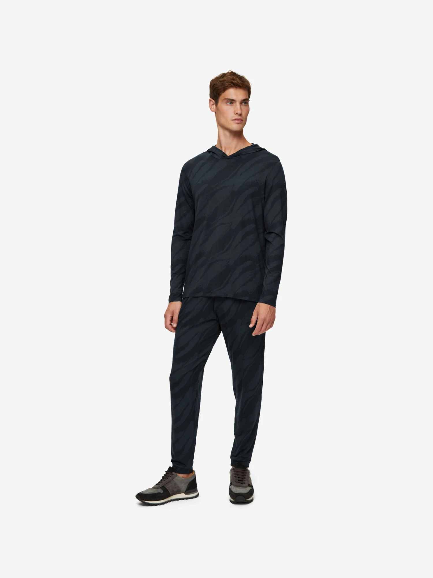 Men's Pullover Hoodie London 8 Micro Modal Black 5 Men's Pullover Hoodie London 8 Micro Modal Black - Image 3