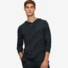Men's Pullover Hoodie London 8 Micro Modal Black