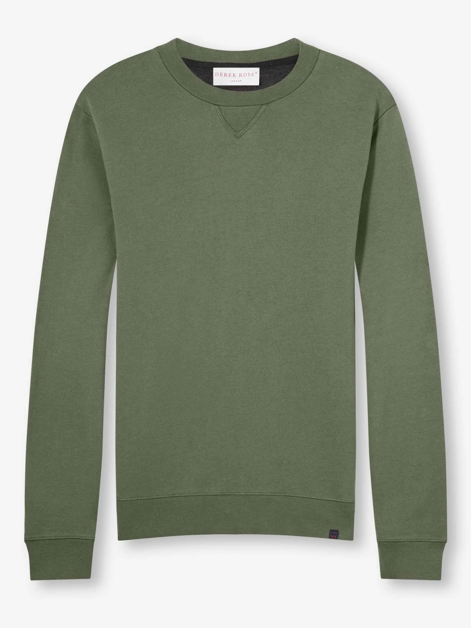 Men's Sweatshirt Quinn Cotton Modal Soft Green 4 Men's Sweatshirt Quinn Cotton Modal Soft Green - Image 2