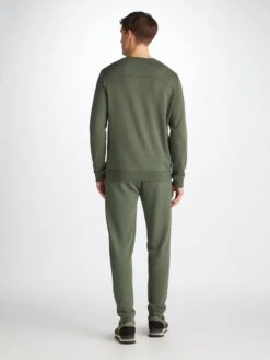Men's Sweatshirt Quinn Cotton Modal Soft Green 12 Men's Sweatshirt Quinn Cotton Modal Soft Green -Derek Rose Shop 3171 QUIN001GRE 35873