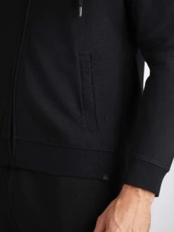 Men's Hoodie Quinn Cotton Modal Black 15 Men's Hoodie Quinn Cotton Modal Black -Derek Rose Shop 3172 QUIN001BLA 4382