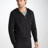 Men's Hoodie Quinn Cotton Modal Black -Derek Rose Shop 3172 QUIN001BLA 4495