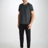Men's Sweatpants Quinn Cotton Modal Black 2 Men's Sweatpants Quinn Cotton Modal Black -Derek Rose Shop 3173 QUIN001BLA 4526