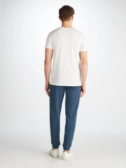 Men's Sweatpants Quinn Cotton Modal Denim 12 Men's Sweatpants Quinn Cotton Modal Denim -Derek Rose Shop 3173 QUIN001DEN 39854