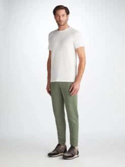 Men's Sweatpants Quinn Cotton Modal Soft Green -Derek Rose Shop 3173 QUIN001GRE 24820