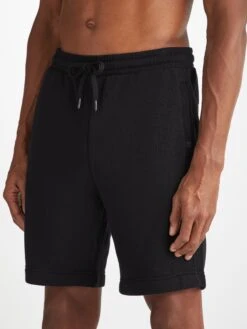 Men's Sweat Shorts Quinn Cotton Modal Black 13 Men's Sweat Shorts Quinn Cotton Modal Black -Derek Rose Shop 3174 QUIN001BLA 3093
