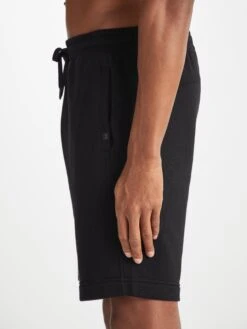 Men's Sweat Shorts Quinn Cotton Modal Black 14 Men's Sweat Shorts Quinn Cotton Modal Black -Derek Rose Shop 3174 QUIN001BLA 3113