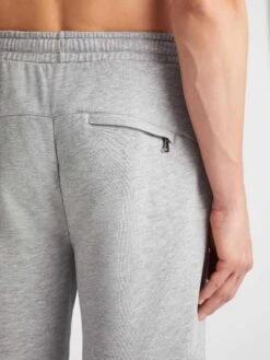 Men's Sweat Shorts Quinn Cotton Modal Silver -Derek Rose Shop 3174 QUIN001SIL 36084