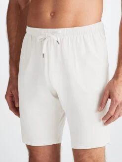 Men's Lounge Shorts Basel Micro Modal Stretch White