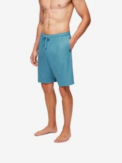 Men's Lounge Shorts Basel Micro Modal Stretch Harbour Blue 13 Men's Lounge Shorts Basel Micro Modal Stretch Harbour Blue -Derek Rose Shop 3559 BASE014BLU 2556