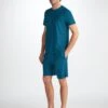 Men's Lounge Shorts Basel Micro Modal Stretch Poseidon Blue 2 Men's Lounge Shorts Basel Micro Modal Stretch Poseidon Blue -Derek Rose Shop 3559 BASE017BLU 28569
