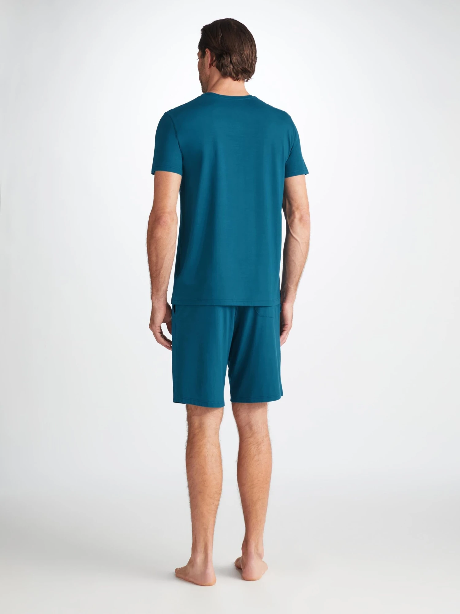 Men's Lounge Shorts Basel Micro Modal Stretch Poseidon Blue 6 Men's Lounge Shorts Basel Micro Modal Stretch Poseidon Blue - Image 4