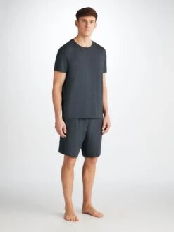 Men's Lounge Shorts Marlowe Micro Modal Stretch Anthracite -Derek Rose Shop 3559 MARL001ANT 39282
