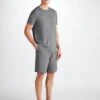 Men's Lounge Shorts Marlowe Micro Modal Stretch Charcoal -Derek Rose Shop 3559 MARL001CHA 29945
