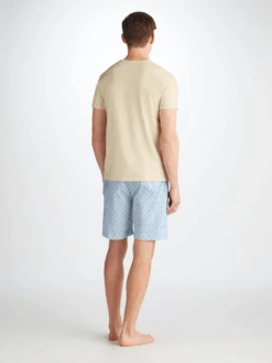 Men's Lounge Shorts Ledbury 72 Cotton Batiste Blue 10 Men's Lounge Shorts Ledbury 72 Cotton Batiste Blue -Derek Rose Shop 3560 LEDB072BLU 38576 3000x RETOUCH