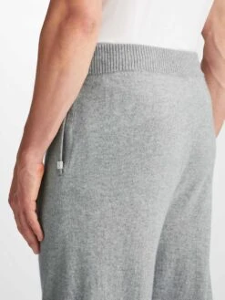 Men's Track Pants Finley Cashmere Silver -Derek Rose Shop 3615 FINL013SIL 35648