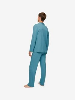 Men's Pyjamas Basel Micro Modal Stretch Harbour Blue 12 Men's Pyjamas Basel Micro Modal Stretch Harbour Blue -Derek Rose Shop 4070 BASE014BLU 2148