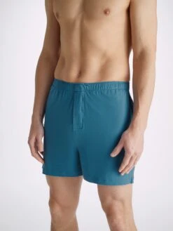 Men's Short Pyjamas Basel Micro Modal Stretch Ocean -Derek Rose Shop 4090 BASE015BLU 71721 4013dd33 aa35 4cdd 9272 7e8074a97e6c