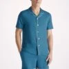 Men's Short Pyjamas Basel Micro Modal Stretch Ocean -Derek Rose Shop 4090 BASE015BLU 71841 301cd039 7cf5 460f b524 7ffdbefc923f