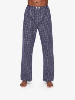 Men's Classic Fit Pyjamas Braemar 32 Brushed Cotton Navy 15 Men's Classic Fit Pyjamas Braemar 32 Brushed Cotton Navy -Derek Rose Shop 5000 BRAE032NAV 5