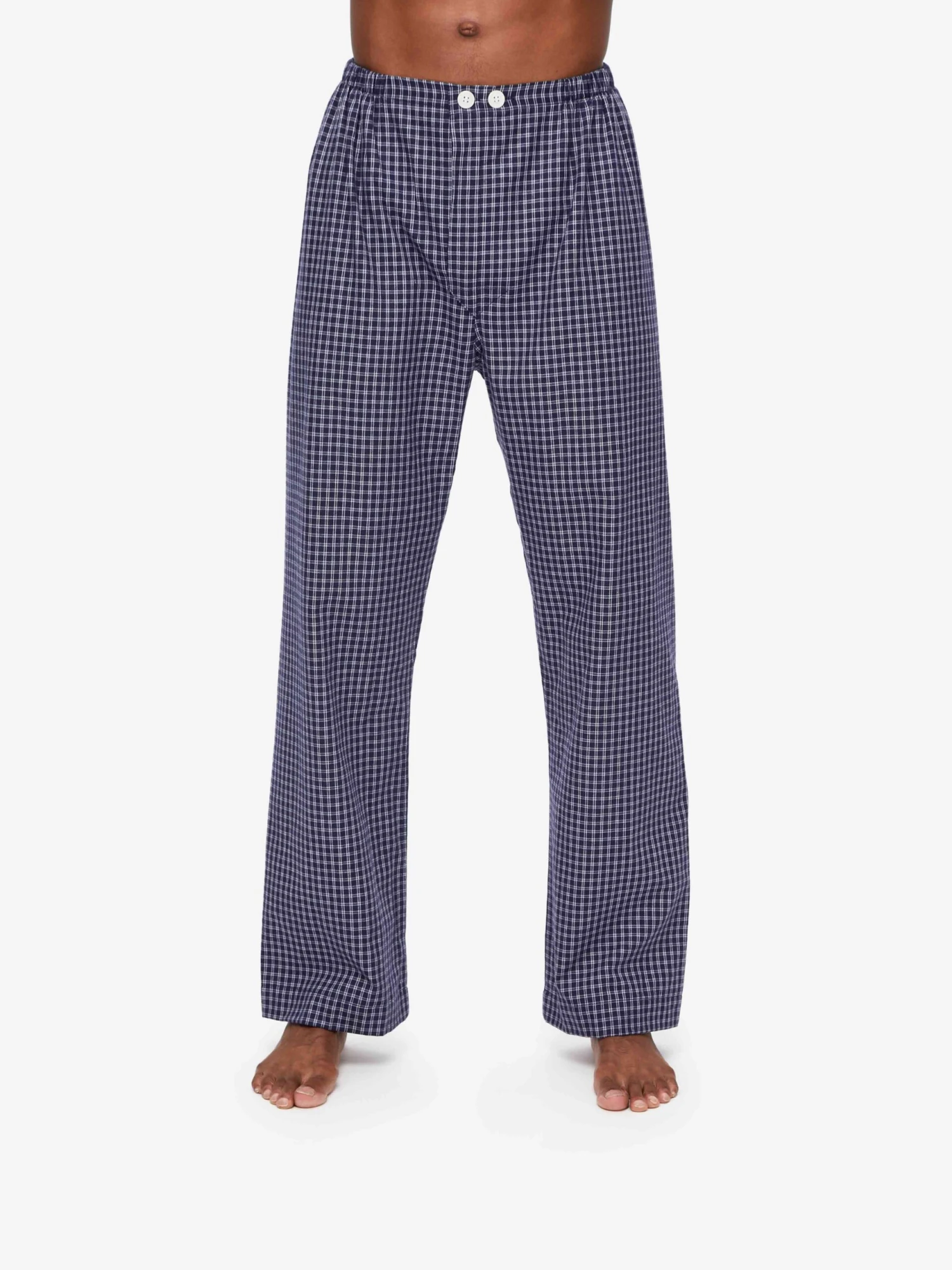 Men's Classic Fit Pyjamas Braemar 32 Brushed Cotton Navy 9 Men's Classic Fit Pyjamas Braemar 32 Brushed Cotton Navy - Image 7