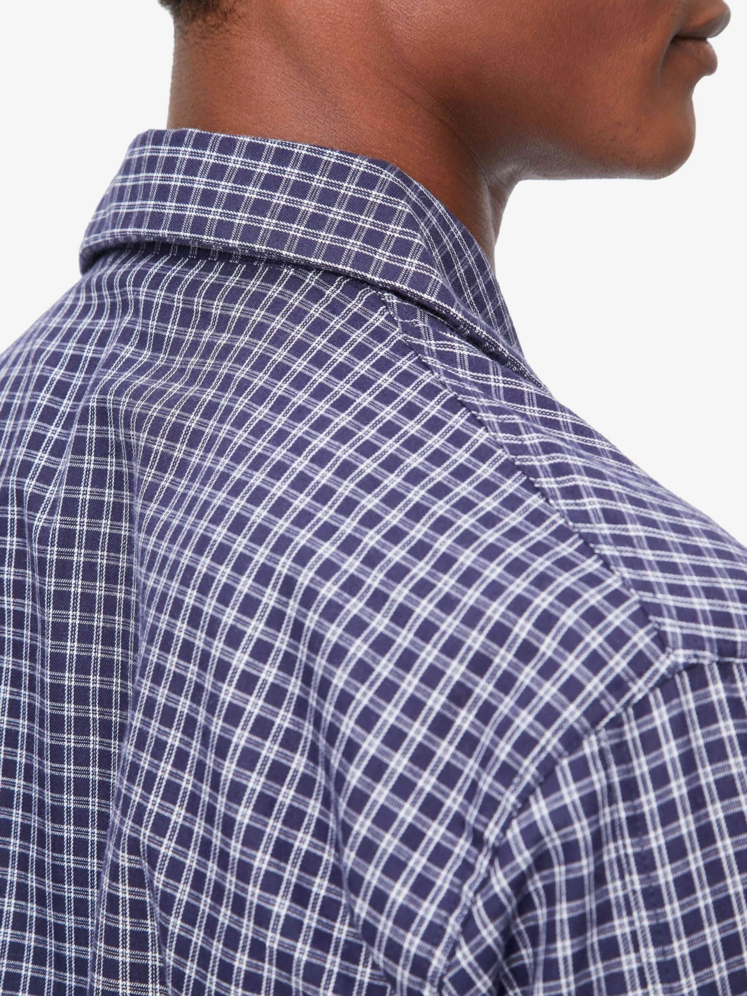 Men's Classic Fit Pyjamas Braemar 32 Brushed Cotton Navy 3 Men's Classic Fit Pyjamas Braemar 32 Brushed Cotton Navy