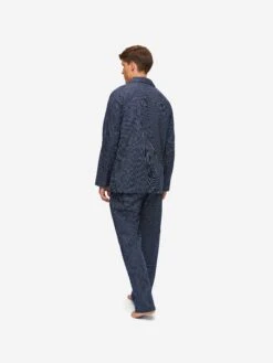 Men's Classic Fit Pyjamas Plaza 21 Cotton Batiste Navy 13 Men's Classic Fit Pyjamas Plaza 21 Cotton Batiste Navy -Derek Rose Shop 5000 PLAZ021NAV 1912