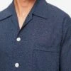 Men's Classic Fit Pyjamas Plaza 21 Cotton Batiste Navy -Derek Rose Shop 5000 PLAZ021NAV 1923