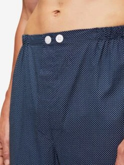 Men's Classic Fit Pyjamas Plaza 21 Cotton Batiste Navy 15 Men's Classic Fit Pyjamas Plaza 21 Cotton Batiste Navy -Derek Rose Shop 5000 PLAZ021NAV 2011