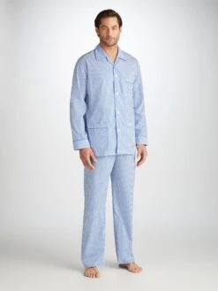 Men's Classic Fit Pyjamas James Cotton Blue