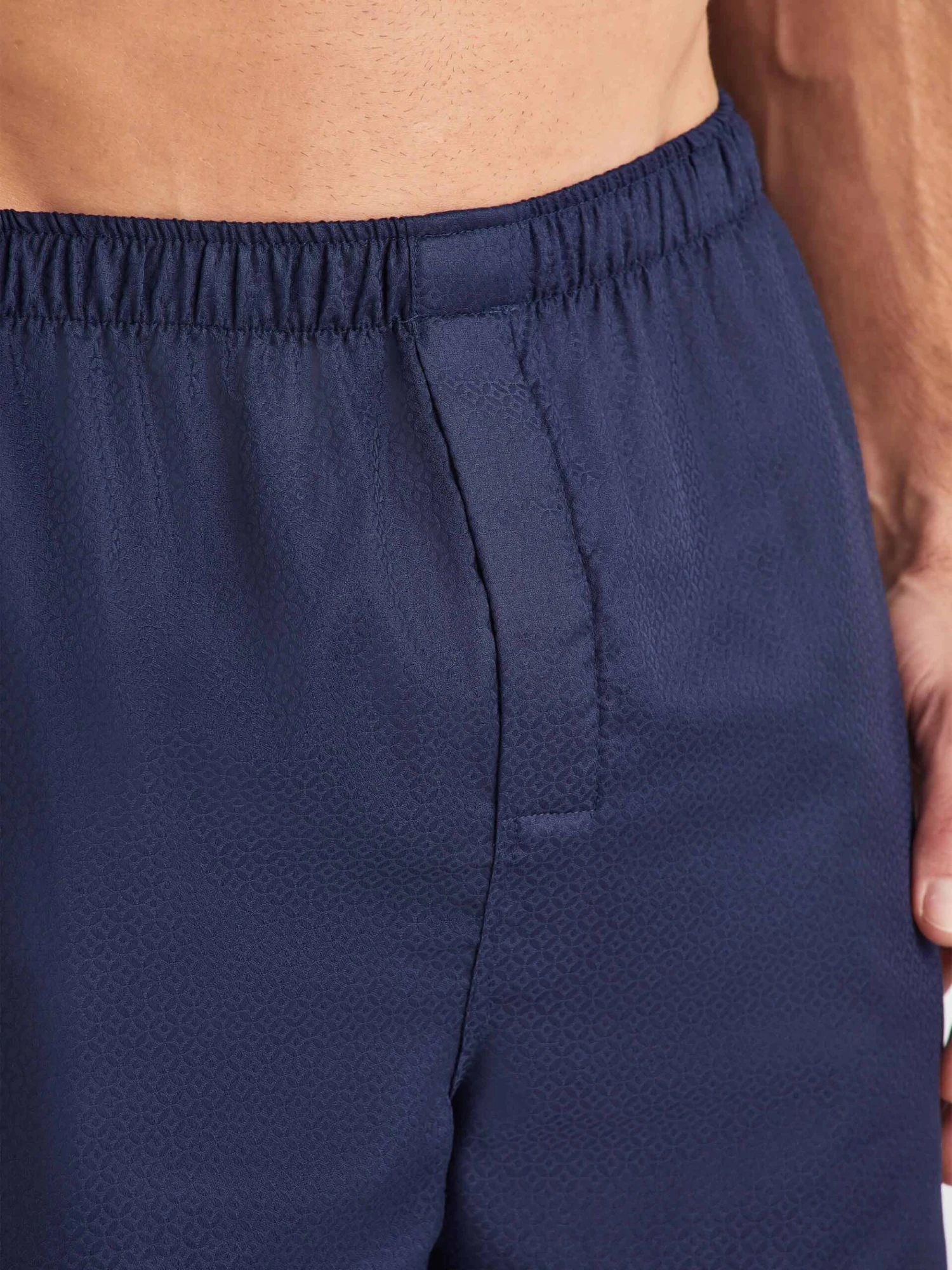 Men's Modern Fit Pyjamas Lombard 6 Cotton Jacquard Navy 9 Men's Modern Fit Pyjamas Lombard 6 Cotton Jacquard Navy - Image 7