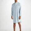 Men's Nightshirt Nelson 100 Cotton Batiste Blue