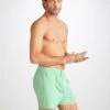 Men's Classic Fit Boxers Amalfi Cotton Batiste Mint -Derek Rose Shop 6000 AMAL001MIN 159