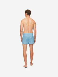 Men's Modern Fit Boxers Ledbury 56 Cotton Batiste Blue 12 Men's Modern Fit Boxers Ledbury 56 Cotton Batiste Blue -Derek Rose Shop 6050 LEDB056BLU 247
