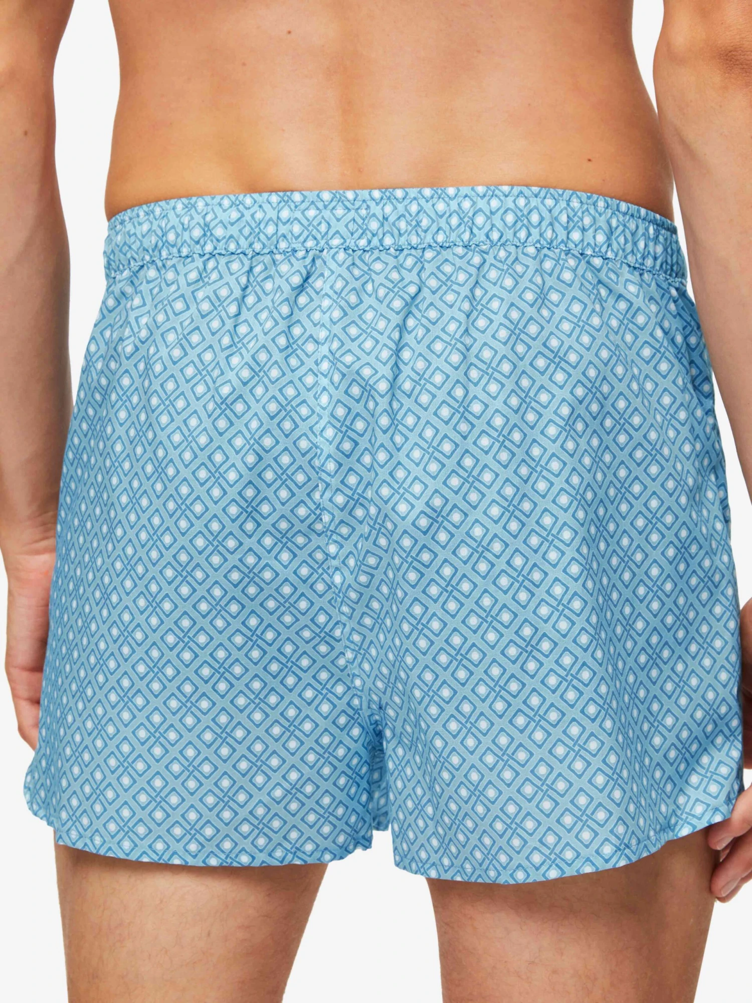 Men's Modern Fit Boxers Ledbury 56 Cotton Batiste Blue 9 Men's Modern Fit Boxers Ledbury 56 Cotton Batiste Blue - Image 7