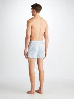 Men's Modern Fit Boxers Ledbury 77 Cotton Batiste White -Derek Rose Shop 6050 LEDB077WHI 33086