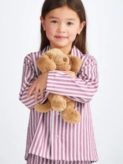 Kids' Pyjamas Capri 23 Cotton Purple -Derek Rose Shop 7025 CAPR023PUR ceative