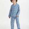 Kids' Pyjamas Ledbury 69 Cotton Batiste Blue -Derek Rose Shop 7025 LEDB069BLU front