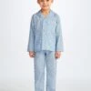 Kids' Pyjamas Ledbury 72 Cotton Batiste Blue 1 Kids' Pyjamas Ledbury 72 Cotton Batiste Blue -Derek Rose Shop 7025 LEDB072BLU front