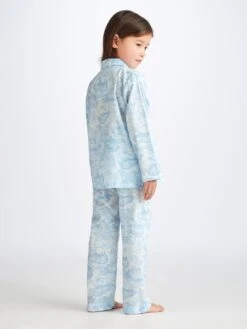 Kids' Pyjamas Ledbury 77 Cotton Batiste White -Derek Rose Shop 7025 LEDB077WHI back
