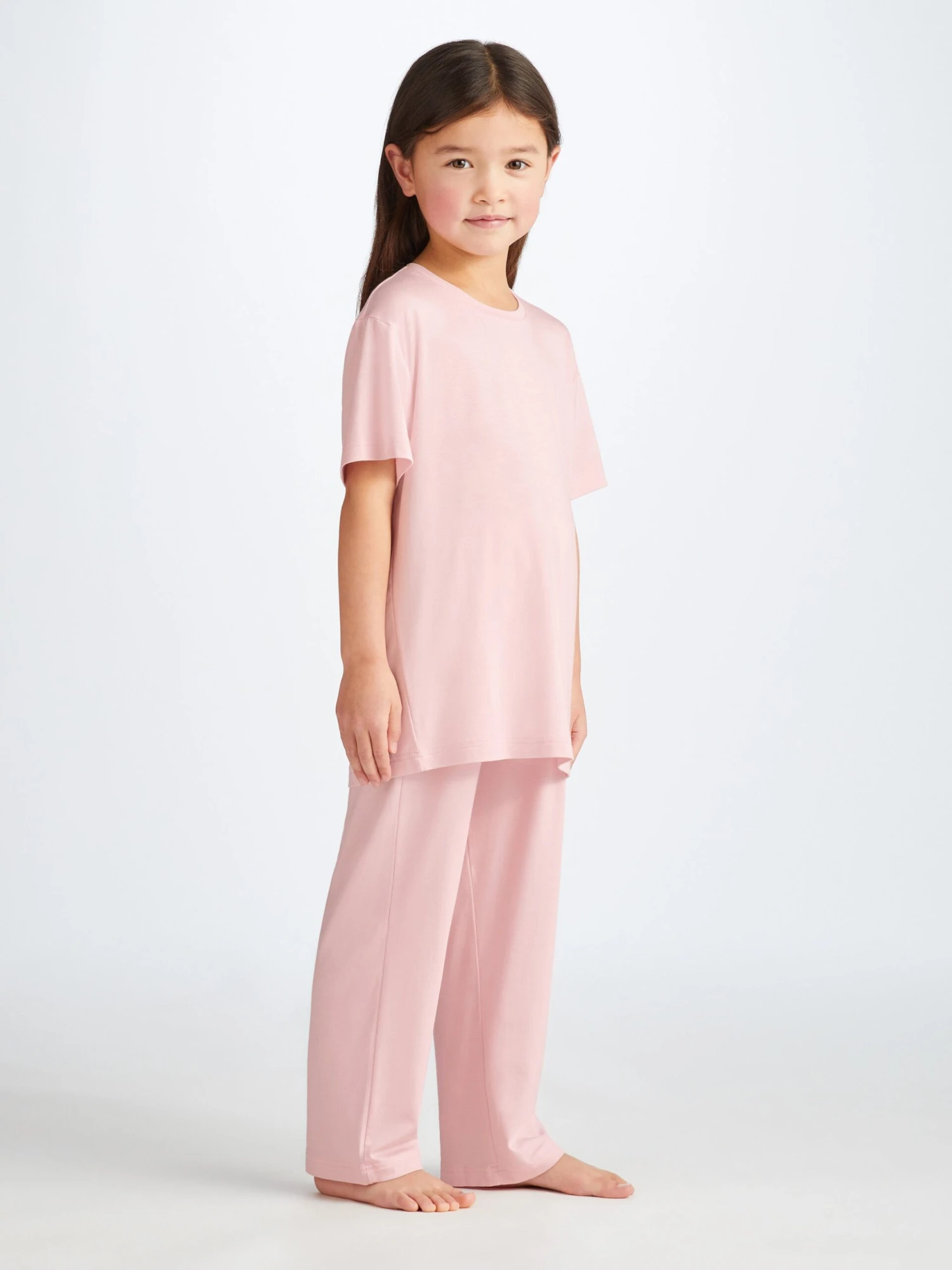 Kids' Lounge Set Lara Micro Modal Stretch Ballet Pink 5 Kids' Lounge Set Lara Micro Modal Stretch Ballet Pink - Image 3