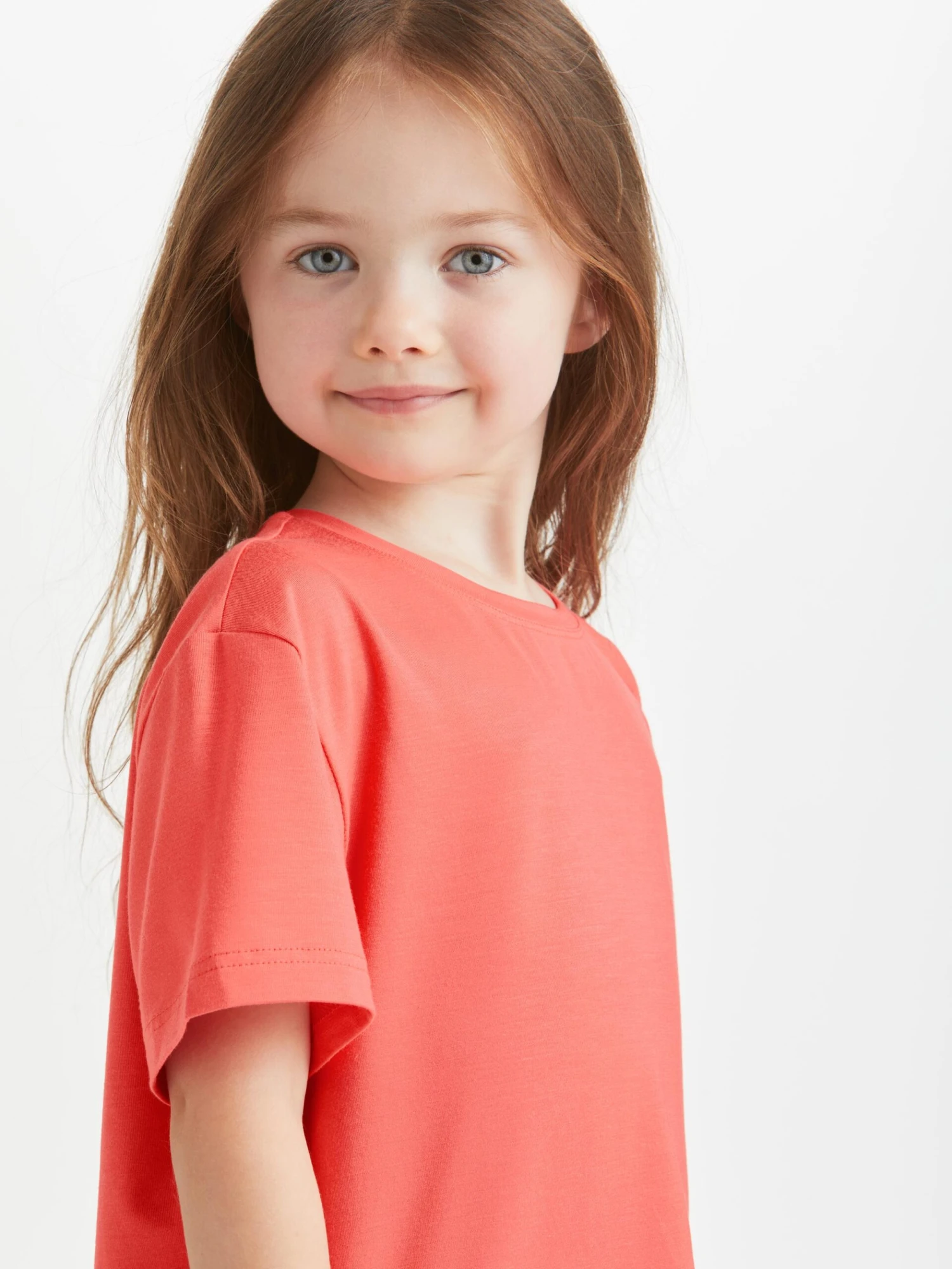 Kids' Lounge Set Lara Micro Modal Stretch Coral 2 Kids' Lounge Set Lara Micro Modal Stretch Coral