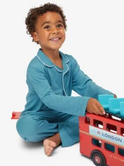 Kids' Pyjamas Basel Micro Modal Stretch Harbour Blue